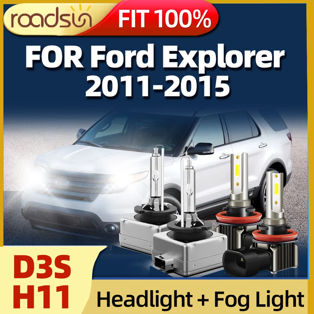 

4 шт., ксеноновые лампы для Ford Explorer 6000 2011 2012 2015