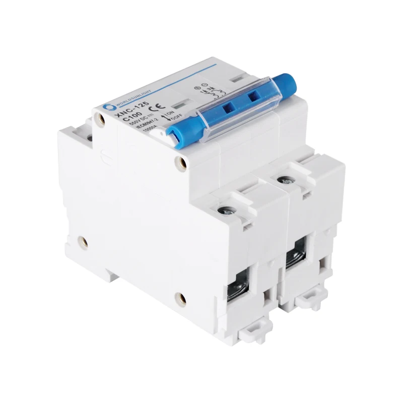 CE Worldsunlight 2P 125A 100A 80A DC MCB 550V Circuit