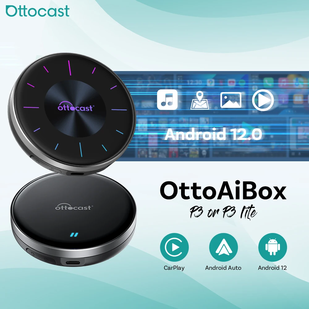 Ottocast Car Play Ai Box Wireless Android Auto CarPlay