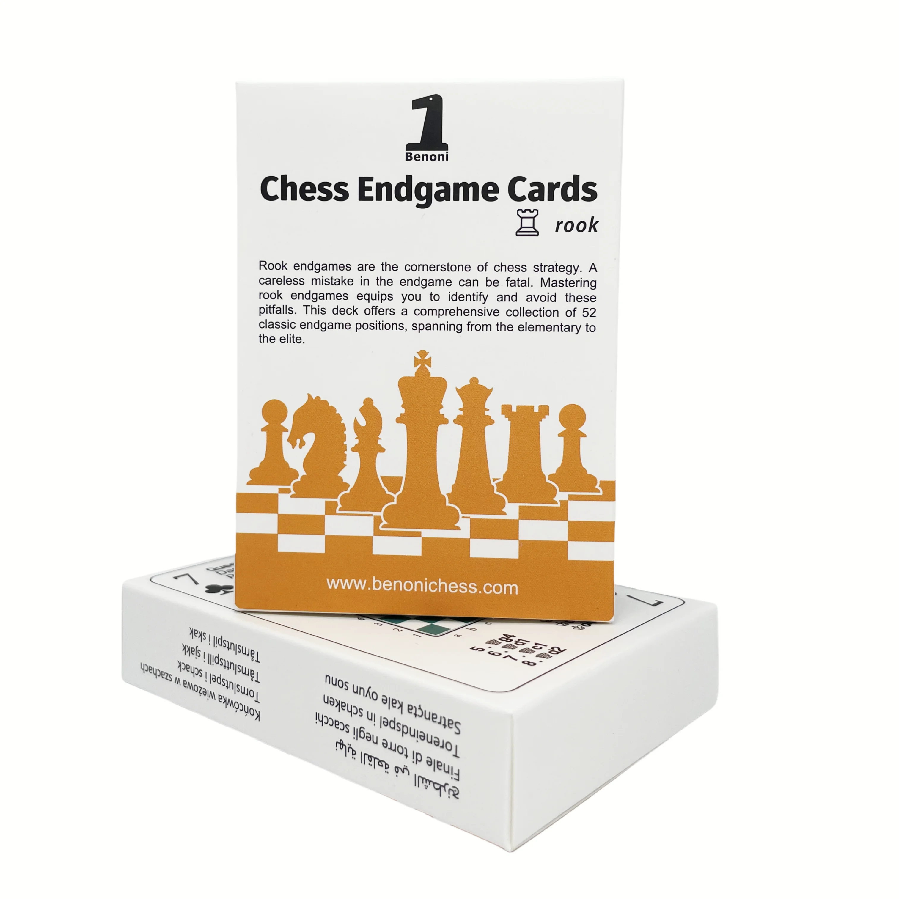 Benoni Chess Openings Cards for chess lovers to study chess strategy tactics opening moves