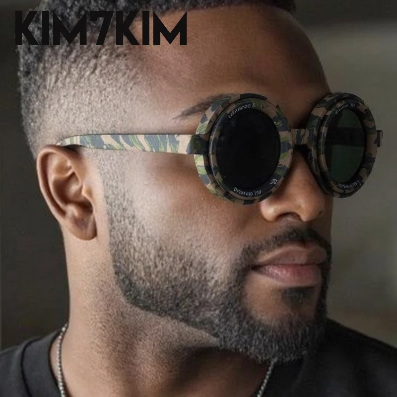 ND9 Verstellbare Dimmbare Sonnenbrille für Männer, Steampunk Retro Kleiner Rahmen Runde Sonnenbrille, Outdoor Angeln UV400 Fahrbrille für Herren