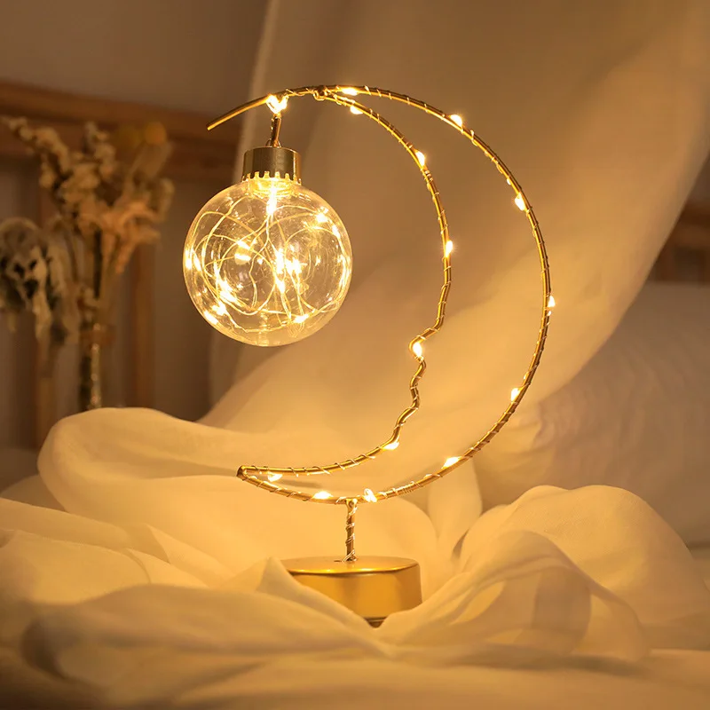 LED Light Moon Shape Indoor Ornament - Image 2