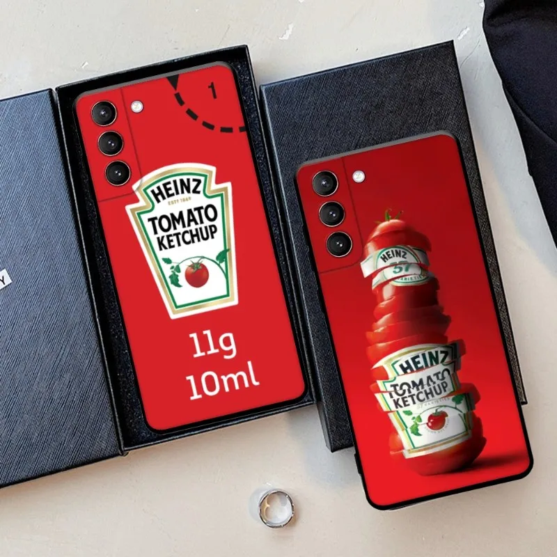 Custodia Per Telefono Heinz Tomato Ketchup Per Samsung Galaxy S22 23 21 S20 Fe Ultra S10 S9 S8 Plus S10E Note 20Ultra 10Plus Cover