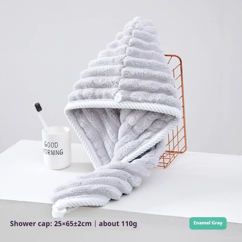 Quick Drying Towel Dry Hair Cap Women Thickened and Super Absorbent Headscarf Wiping Hair Quick Drying Cap Good Water Absorption