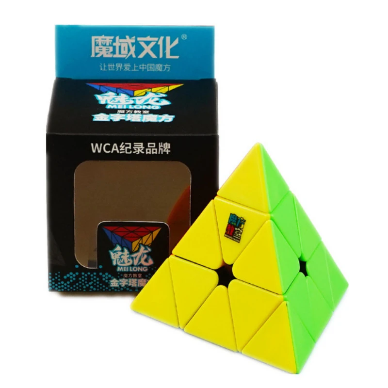 

[Picube] MoYu Meilong Pyraminx 3x3x3 Pyramid Magic Cube MoFangJiaoShi JINZITA 3x3 Cubo stickers Magico Puzzle Cube Gift Macaron