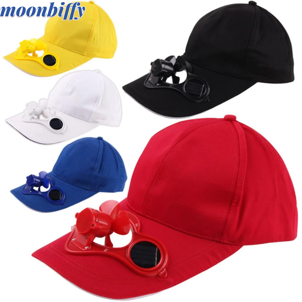 

Summer Unisex Outdoor Sports Baseball Caps Hats with Solar Power Cooling Fan Outdoor Sports Accessories toys gift women men cap