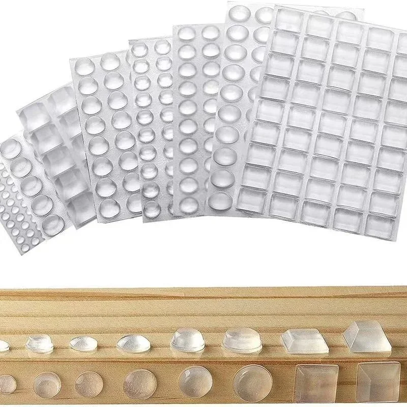 Silicone cabinet bumpers Rubber Damper er Shockproof furniture pad Cushion Self Adhesive door handle stopper wall protector Door Stopper Silicone Door Stopper Door Stopper Bumpers Silicone Rubber Bumpers