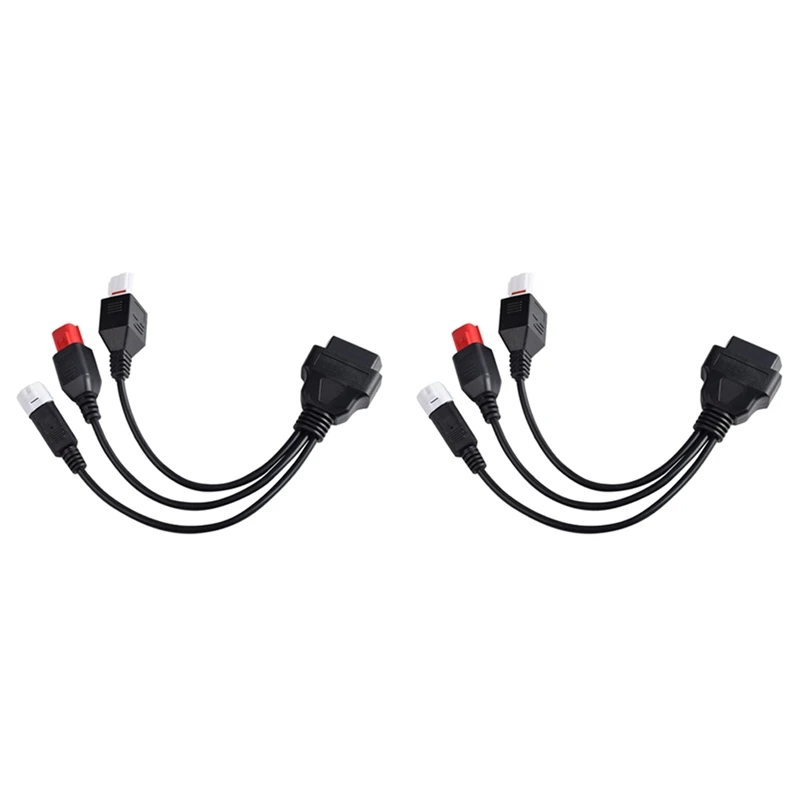 

2 шт., диагностический кабель для Yamaha 3Pin 4Pin и Honda 6Pin OBD2