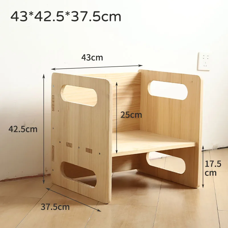 Small Chair Growing Children Child Stool Armchair Nursery Study Kindergarten Chairs Wood Table Safety Chaise Enfants Seats LT