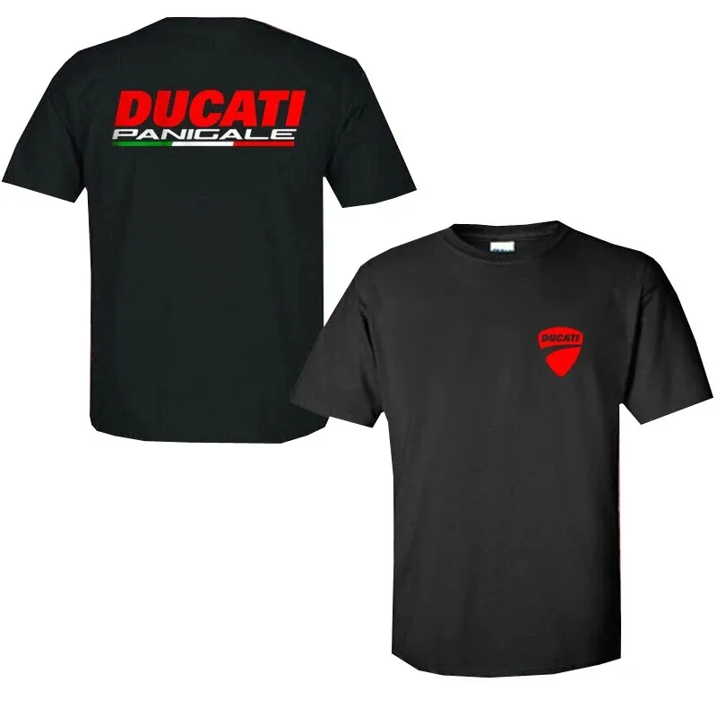 2026 Neues Herren Ducati Corse Racing T-Shirt Motorrad-Biker Kurzarm-Shirt Atmungsaktives Freizeit-Sportshirt mit Rundhalsausschnitt Sommer-Oberteil