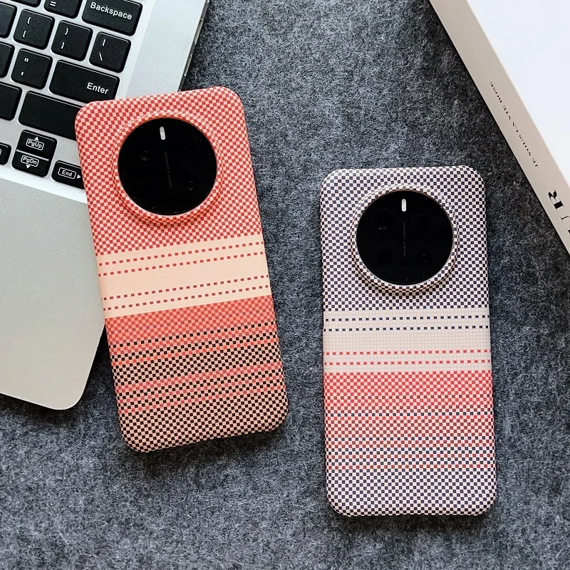 Luxury Carbon Fiber Matte Phone Case - Magnetic Shockproof Back Cover