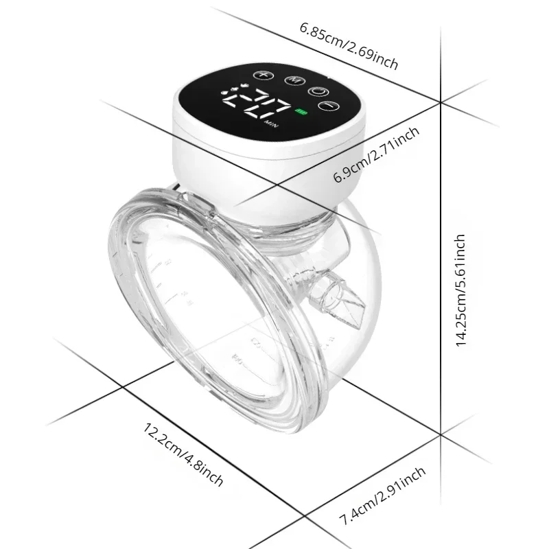 Wearable Breast Pump Double-sided Painless Electric Fully Automatic Integrated Breast Pump Hands-free and Portable Breastfeeding 2