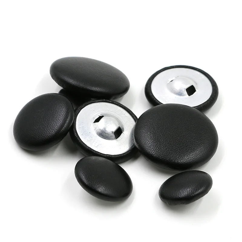 10pcs 11-32mm Leather Bag Buttons DIY Sewing Clothing Accessories High-grade Windbreaker Coat Sofa Soft Button 2