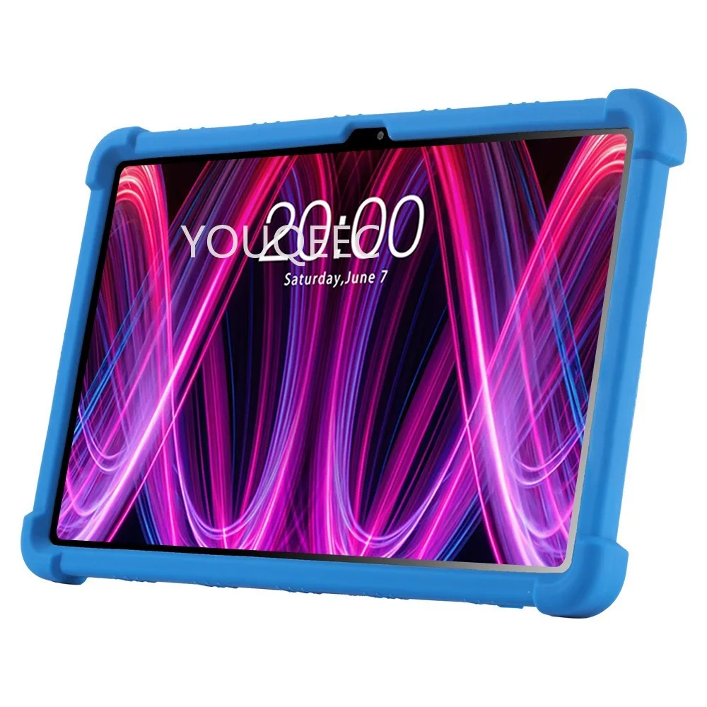 Shockproof 12-Inch Tablet Case with Soft Silicone Stand - Protective Shell Cover