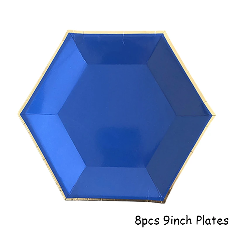 8pcs 9inch Hexagon