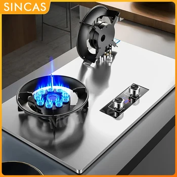 8.5Kw Gas Stove Dual Stove Household Embedded Natural Gas Liquefied Gas Timing Stove Fierce Fire Stove Desktop Dual Use Kitchen 1