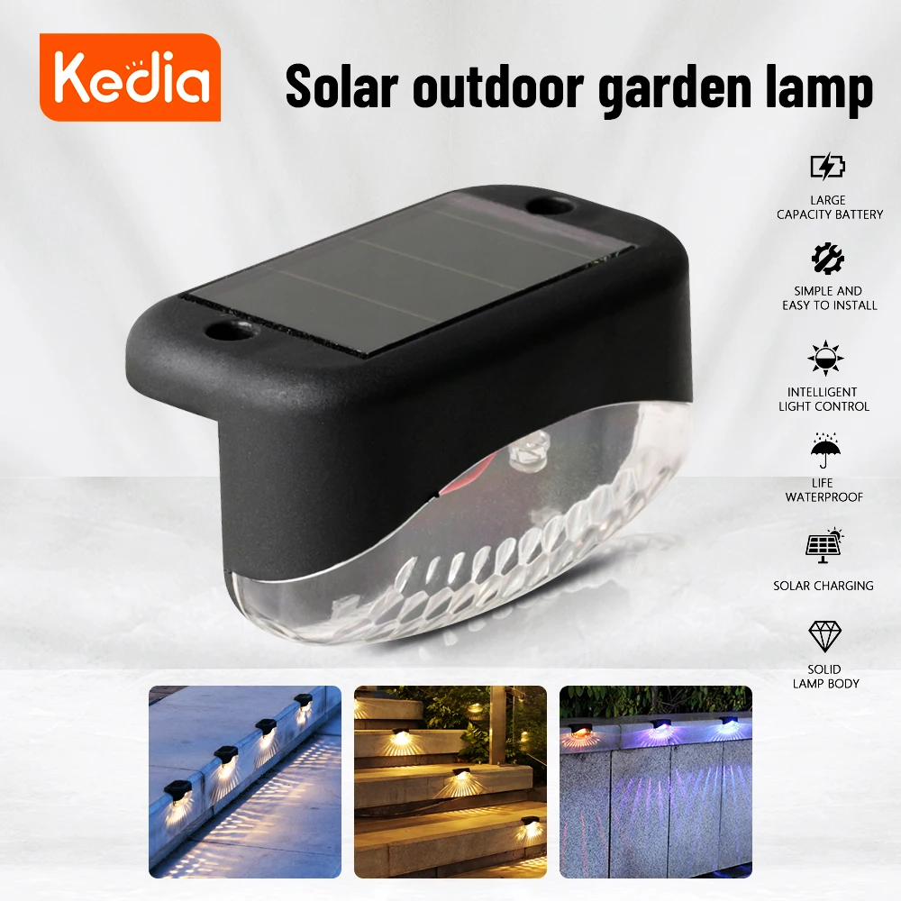 

Kedia Solar Led Light Outdoor Stair Lights Waterproof Solar Lights Garden Fence Courtyard Solar Stair Lamp Decoracion Lighting