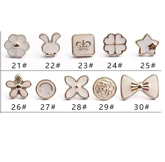 10pcs/Fashion Brooch SetPrevent Accidental Exposure Buttons Brooch Badge Cufflinks Button Detachable Buttons Sewing Accessories - Image 11