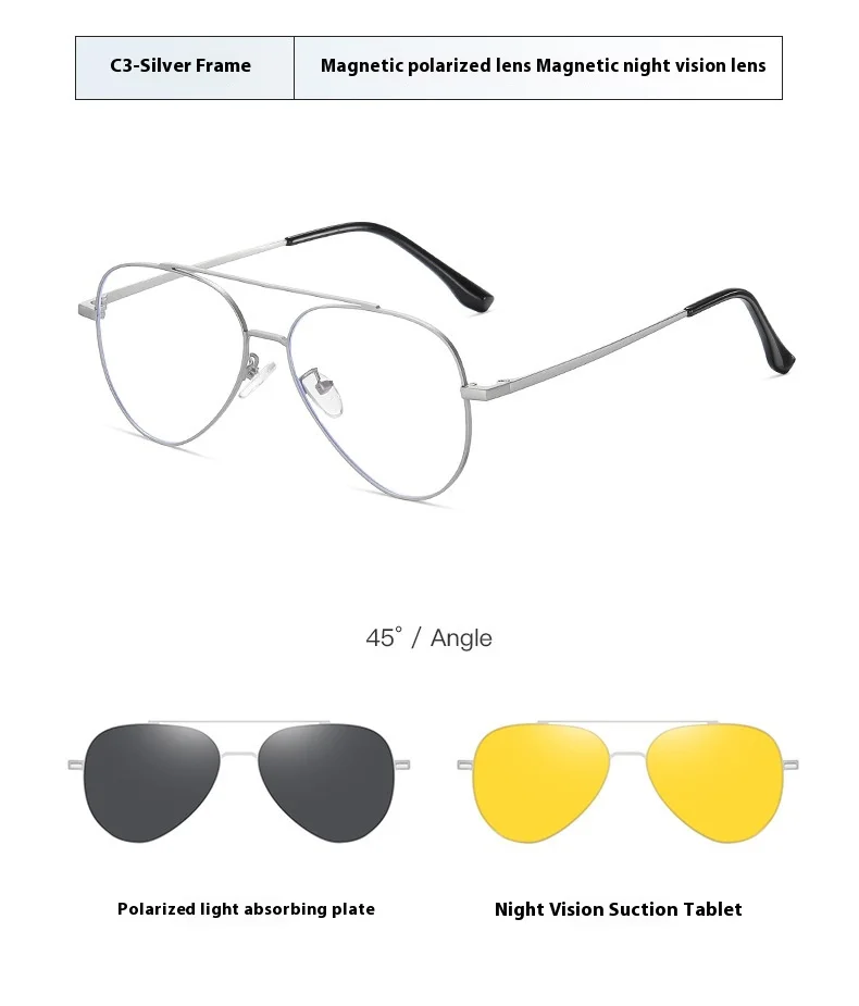 Cohk klassische Männer Brillen gestell mit 2pc magnetisch polarisierten Sonnenbrillen Linse Marke Designer Vintage Sonnenbrille für Männer uv400 – Detail 16