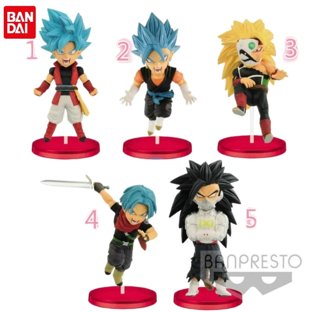 

Популярная коллекция героев мультфильма Bandai Anime Dragon Ball 4 WCF Son Goku Gogeta Burdock фигурка Trunks, мультяшная модель для набора, игрушка в подарок