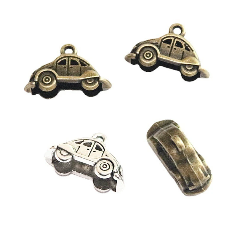 

20Pcs 23.5*24.5*9.5MM Antique Silver Plated Bronze Color Alloy Car Charms Pendants DIY Handmade Jewelry Accessories