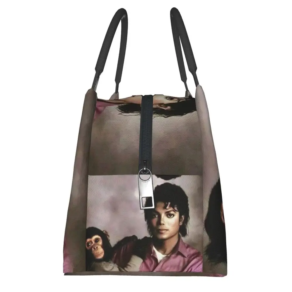 Michael Jackson Insulated Lunch Bag for Women Kids Portable Food Boxes Thermal Lunch Box Tote