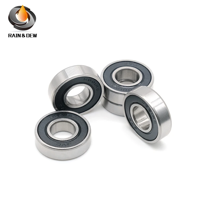 고무 씰링 깊은 그루브 베어링, 2PCs 베어링 ABEC-1 16001, 16001RS, 12*28*7mm
