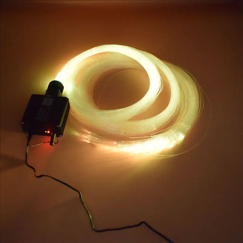 APP 16W RGBW Twinkle LED Fiber Optic Light With PMMA Fiber Optical Cable For Home Car Starry Sky Effect Decorative led ambient light fiber optic lamp fiber optic cable