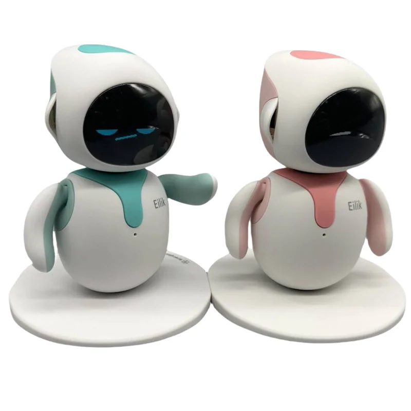 Original Eilik Smart Robot Electronic Automation Ai Robot Emotional Interaction Vocal Multiple Mode Cute Blue and Pink Gift 6