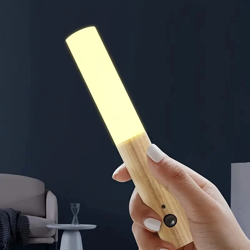 1pc Intelligent Human Body Induction Night Light, LED Rechargeable Corridor Cabinet Wall Light, Household Toilet Wall Induction 6