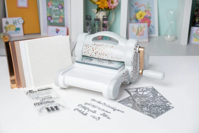 Sizzix Big Shot Plus Fabric Series Starter Kit (White & Gray) (US Version)