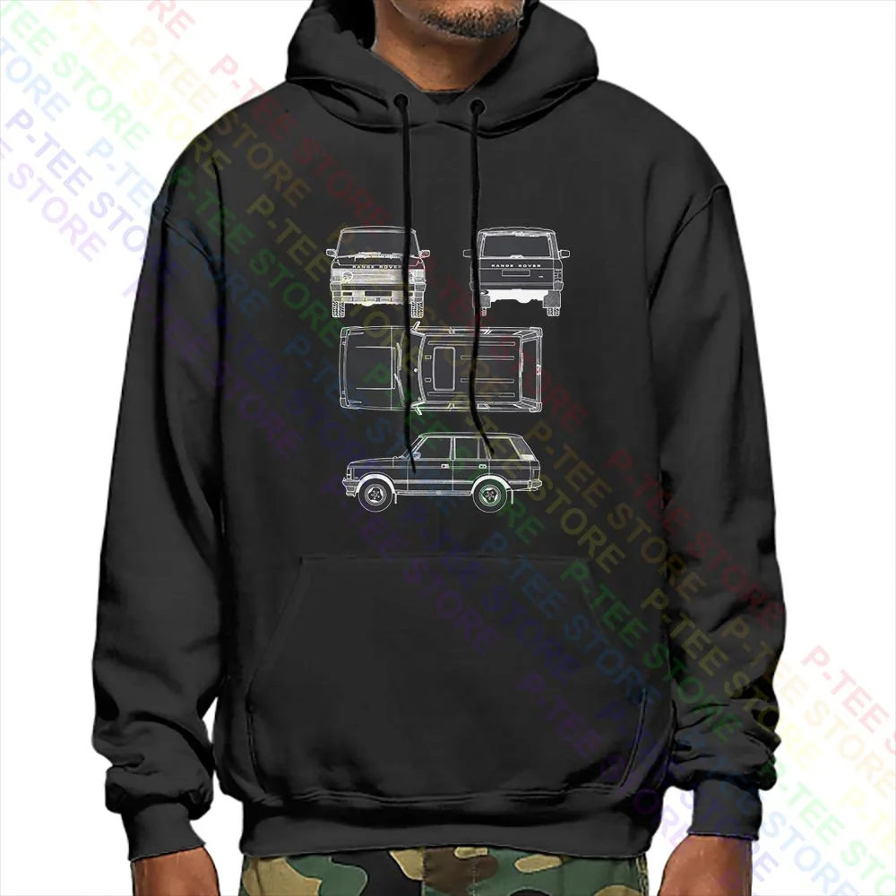 Autotee Range Rover Old Style Classic Fan Graphic Art Desingn Felpe Con Cappuccio Streetwear Felpe Con Cappuccio Hip Hop