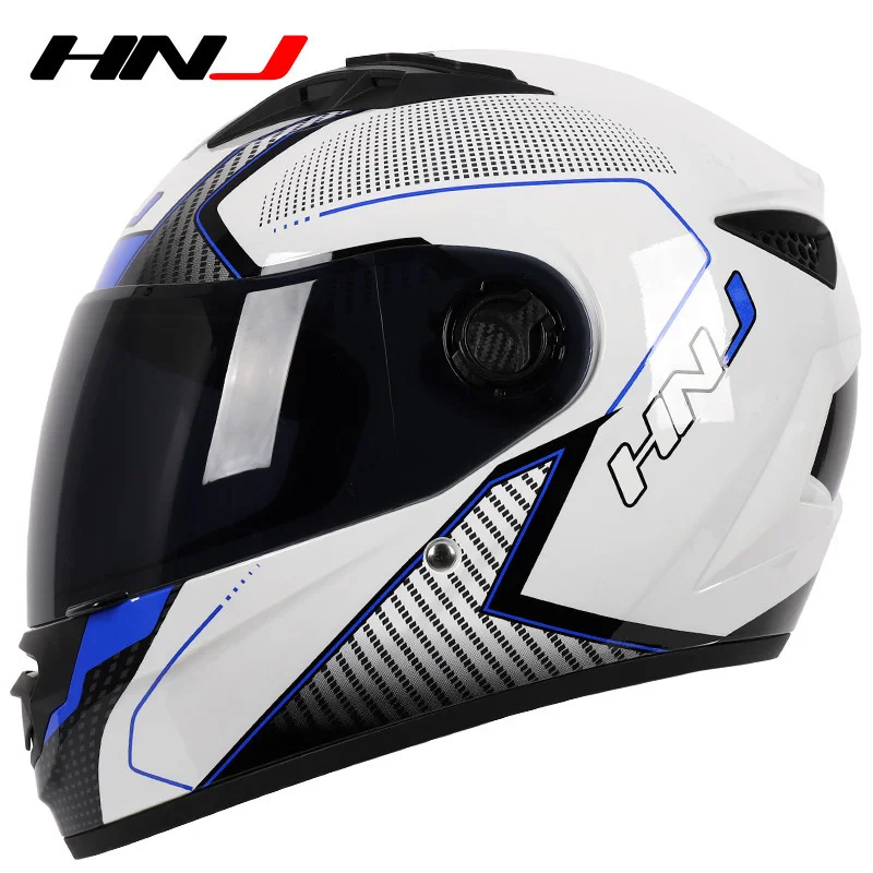 2022 Nuovo Hnj Casco Moto Integrale Estivo Motocross Scooter Casque 、 Route Moto Casco Integrale Per Uomo