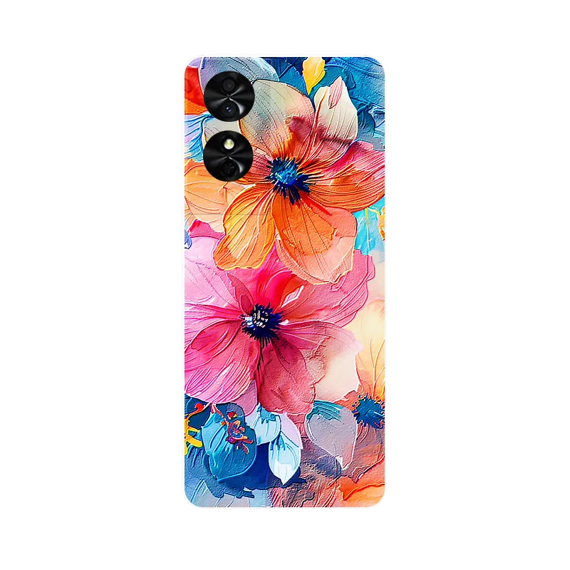 Wolf Painted Shockproof Soft Silicone Phone Case
