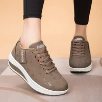 Women Outdoor Thick Bottom Swinging Casual Shoes Fashion Platform Large 42 Flat Bottom Walking Sports Shoes Walking and Running - Image 5