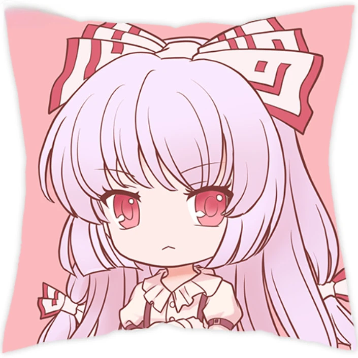 Fujiwara no Mokou аниме проект TouHou Милая квадратная Подушка 45*45 см