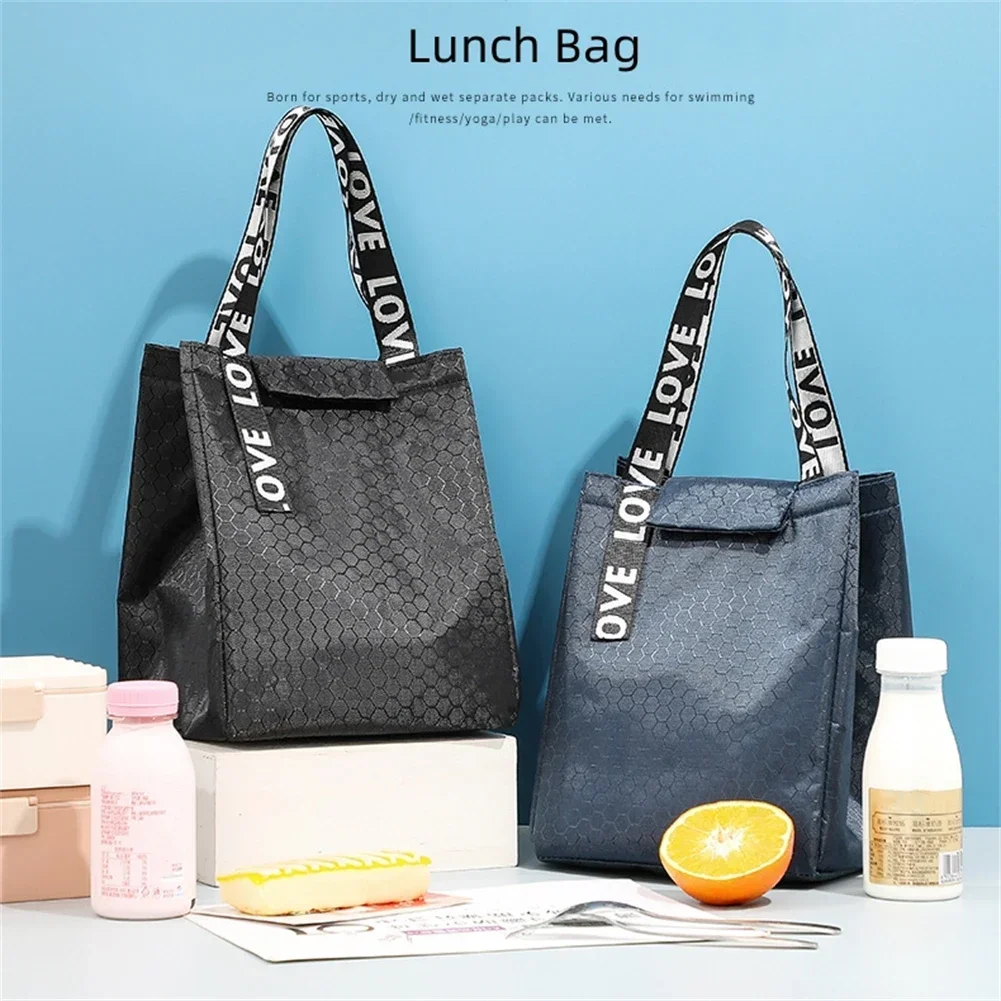 Picnic Bag Lunch Bag Grocery Drinks Fruit Salads Container High Quality Portable Waterproof Lunch Containers
