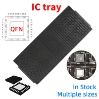 ESD Tray Chips Smt IC Tray QFN IC CPU MCU Black Antistatic PPE MPPO Plastic Board Black heat resistant dish 1