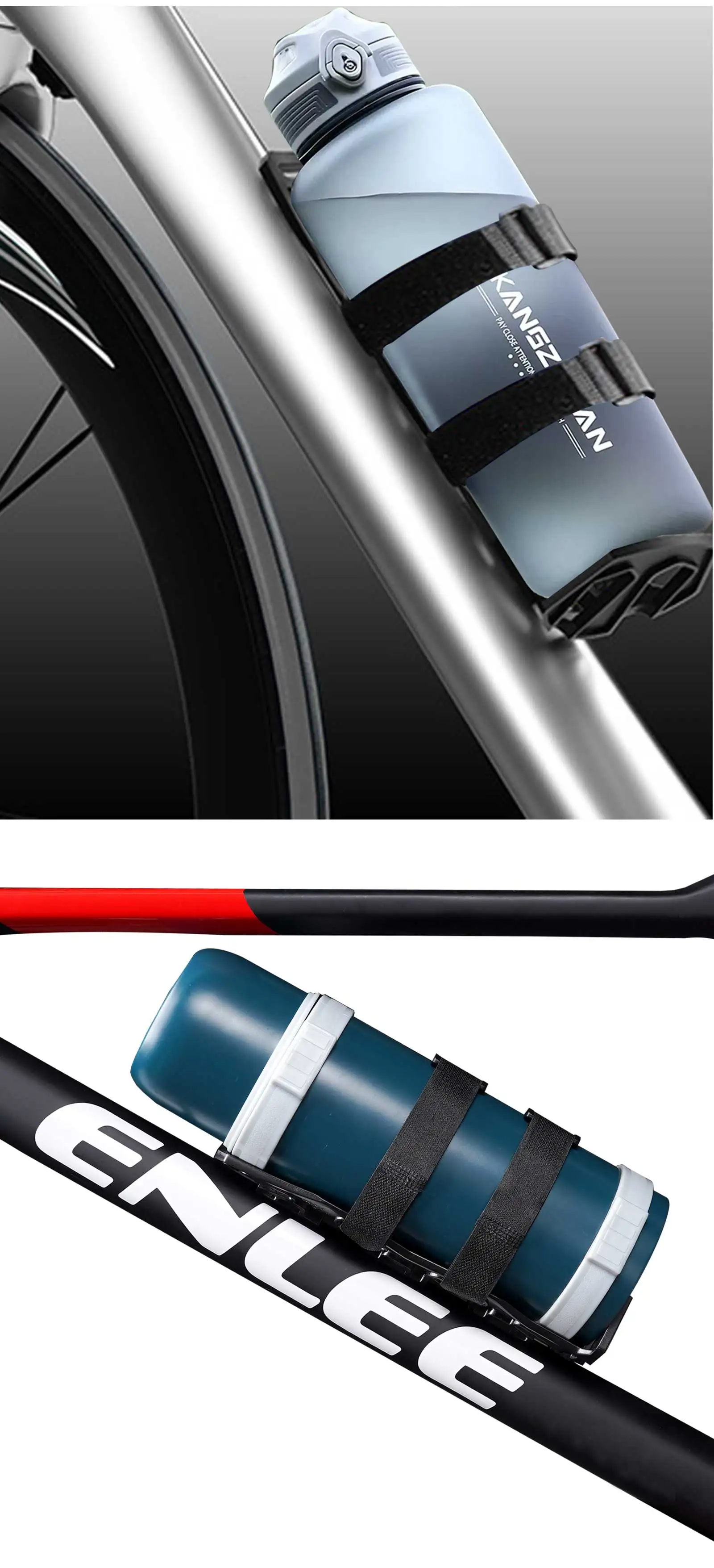 ENLEE Fahrradtaschenhalter, einfach zu installieren, Multifunktions-Fahrrad-Audio-Ständer, Flasche, Vorderradgabel, Oberrohrhalter, Fahrradtaschenhalterung – Detail 12