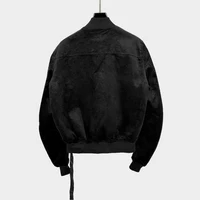 Owen Seak Men Cotton Jacket Coat Gothic Style Casual Men's Clothing Zipper Flying Jacket Winter Classic Men Solid Black Coat 2