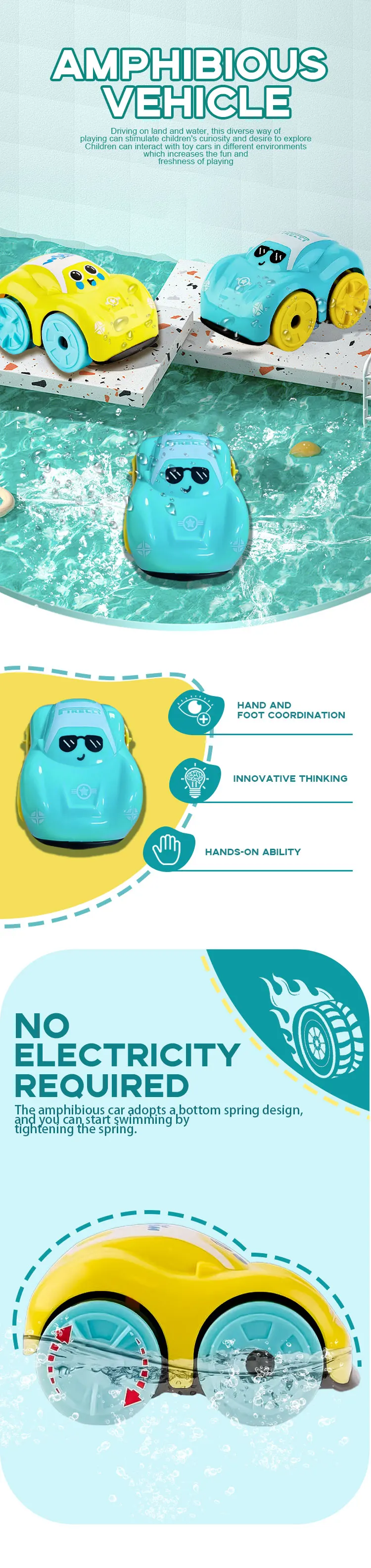 Jouet Voiture Hybride Eau Terre