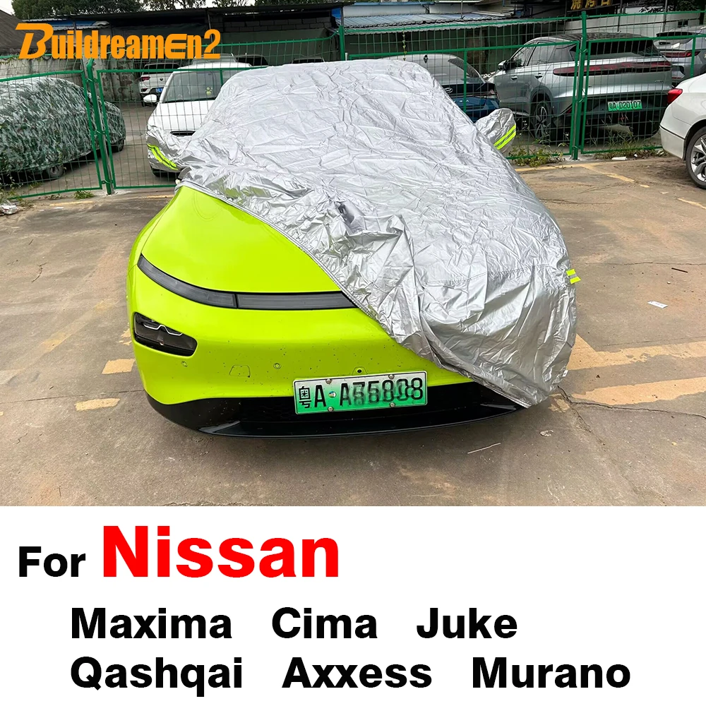 

Buildreamen2 Full Car Cover For Nissan Murano Qashqai Maxima Juke Cima Axxess Waterproof Sun UV Snow Rain Fog Protection Cover