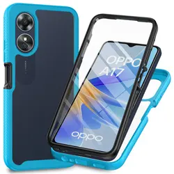 Enhanced Crystal Bumper Case with 360° Protection and Shockproof Design - OPPO A54S (Light blue)