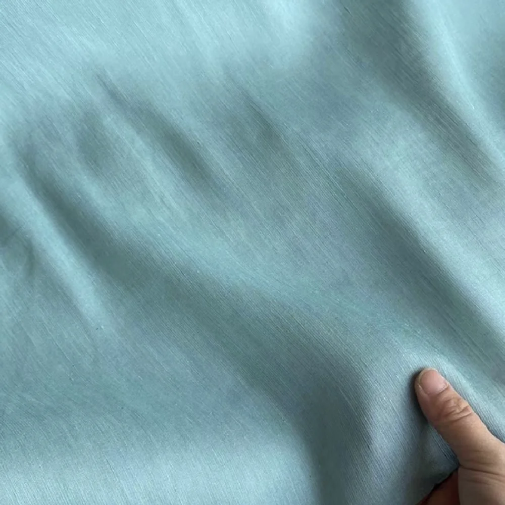 Silk Linen Mixed Fabric Sewing Fabric 14momme 140cm 54inches Blend Silk Flax Materials for Summer Cool Dresses
