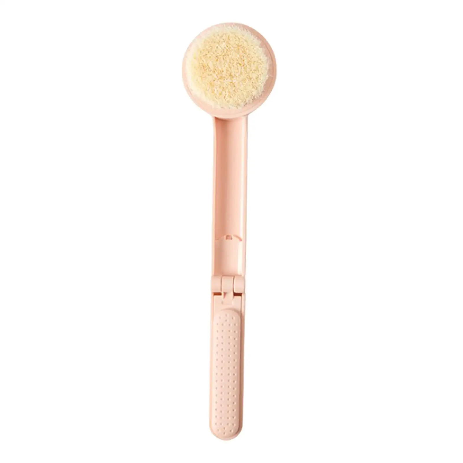 Folding Design Shower Brush Long Handle Back Spa Bath Scrubber Clean