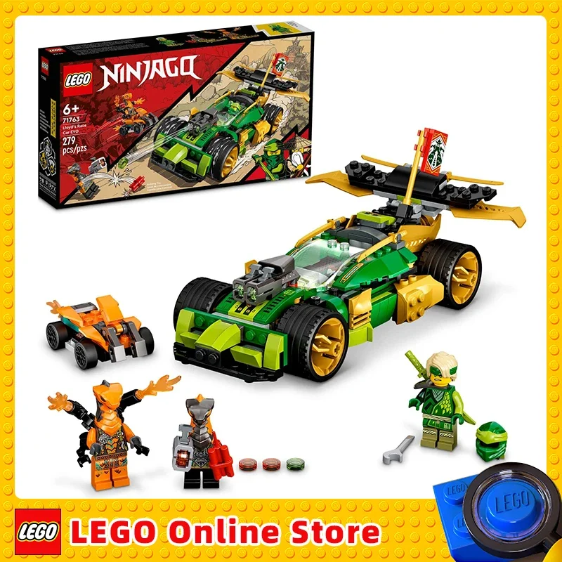LEGO-NINJAGO-Lloyd-s-Race-Car-EVO-71763-Toys-with-Quad-Bike-Cobra ...