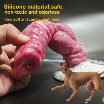 Ejaculate Squirt Dildo Woman Vaginal Anal Sexy Toys For Couples Masturbadores Silicone Dog knot Dildo Penis Cock Adult Supplies 2