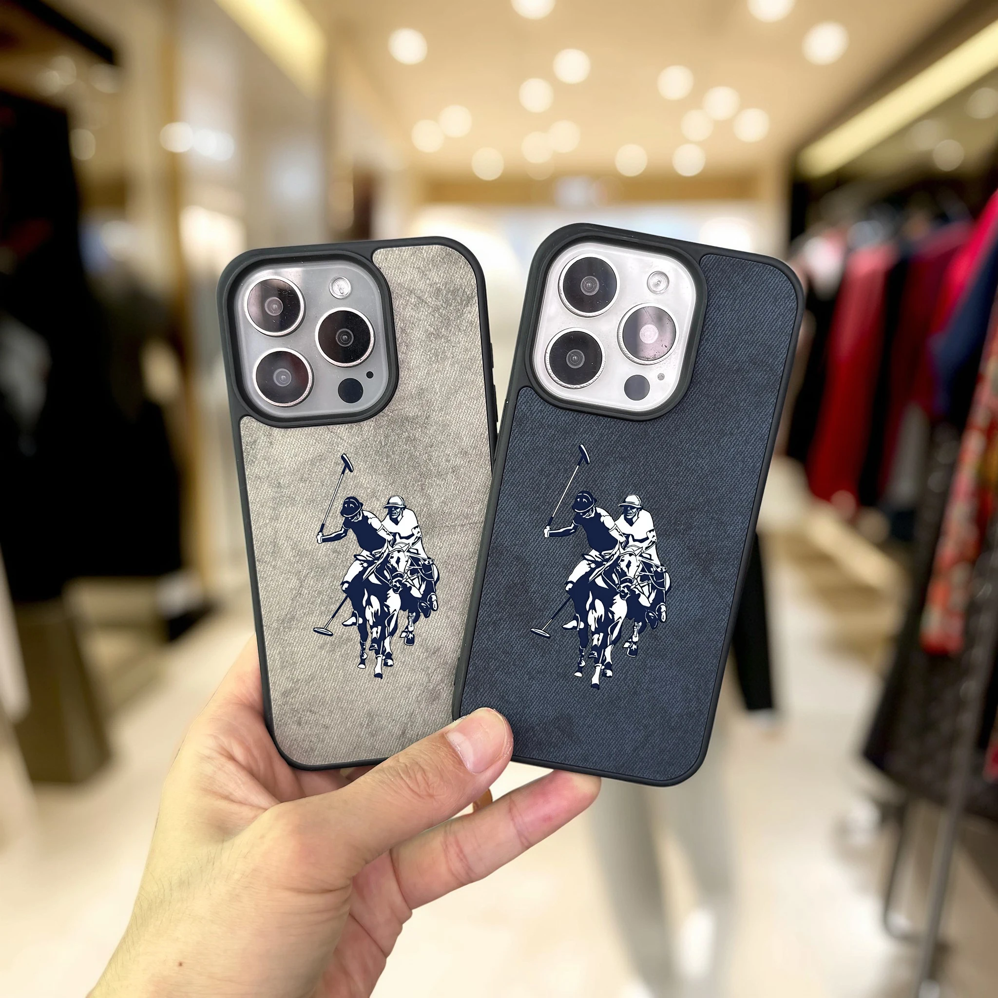 Luxury Retro Leather Horse Riding Phone Case Cover