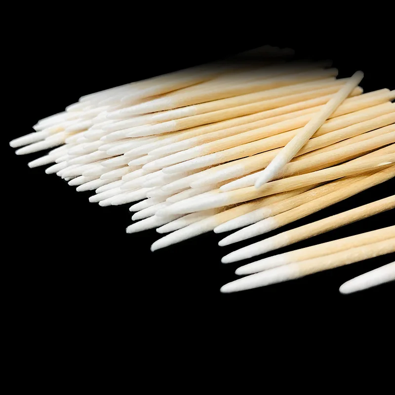 500PC Wood Cotton Swab Eyelash Extension Tools Ear Care Cleaning Cosmetic Buds Micro Brush Makeup Tools