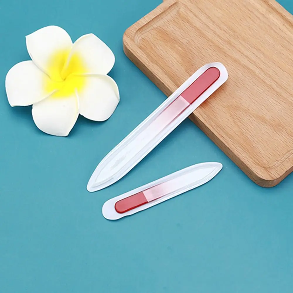 Portable Nano Glass Nail File Colorful Double Sided Nail Polishing Strip Smoothing Durable Polishing Stick Manicure Tool